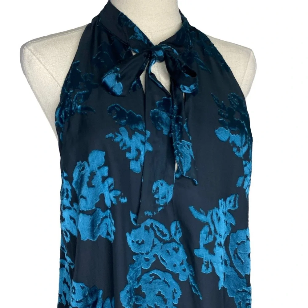 Lovers +‎ Friends Jade Blossom Floral Burnout Mini Dress Black size Small